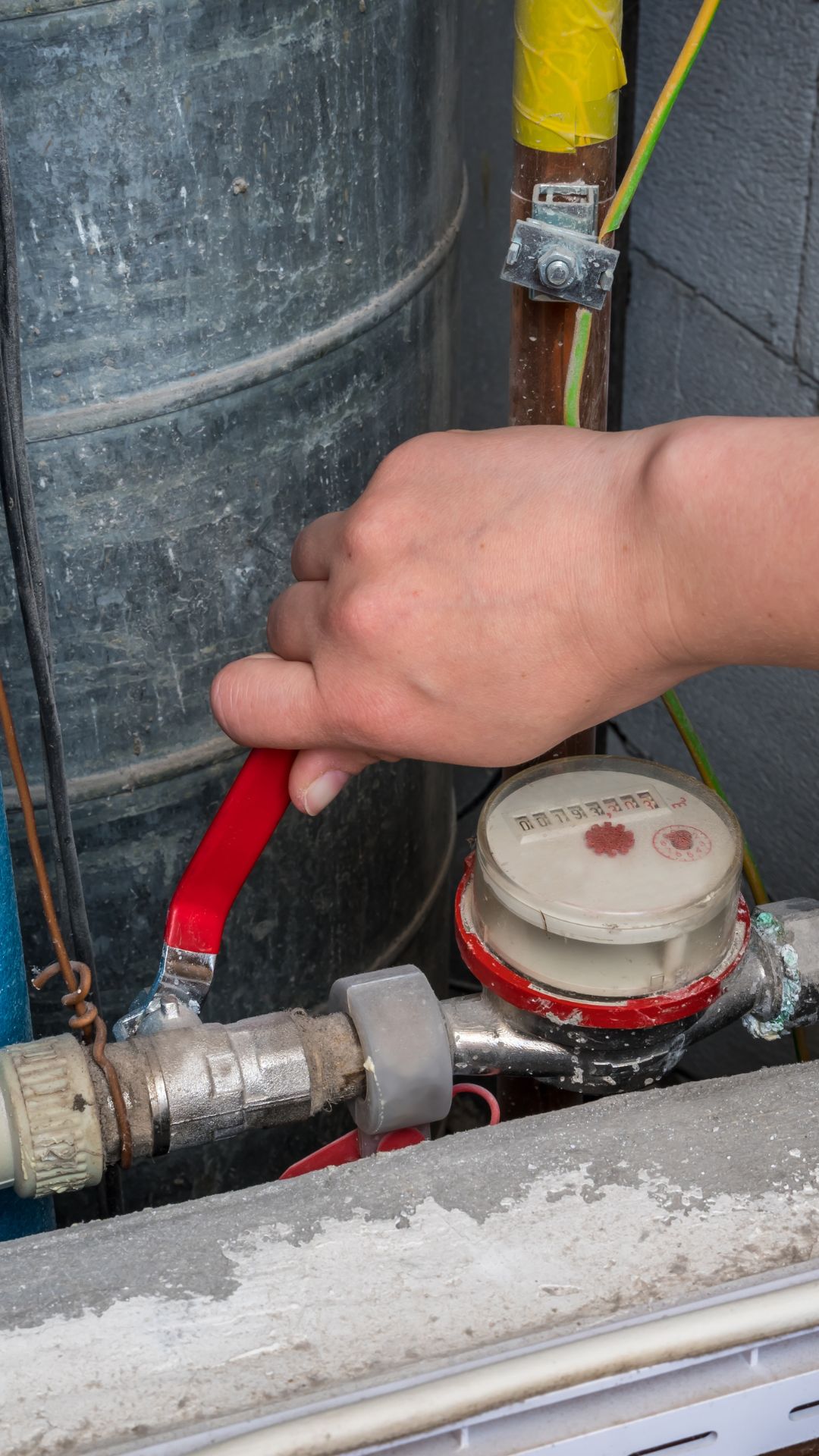 water meter shut off valve